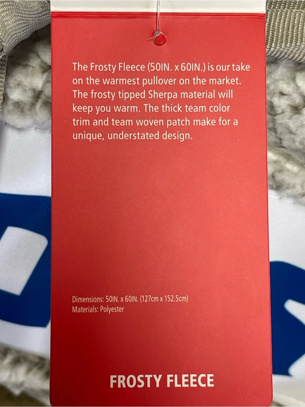 Detroit Lions NFL Gray Trim Frosty Fleece Throw Blanket NWT